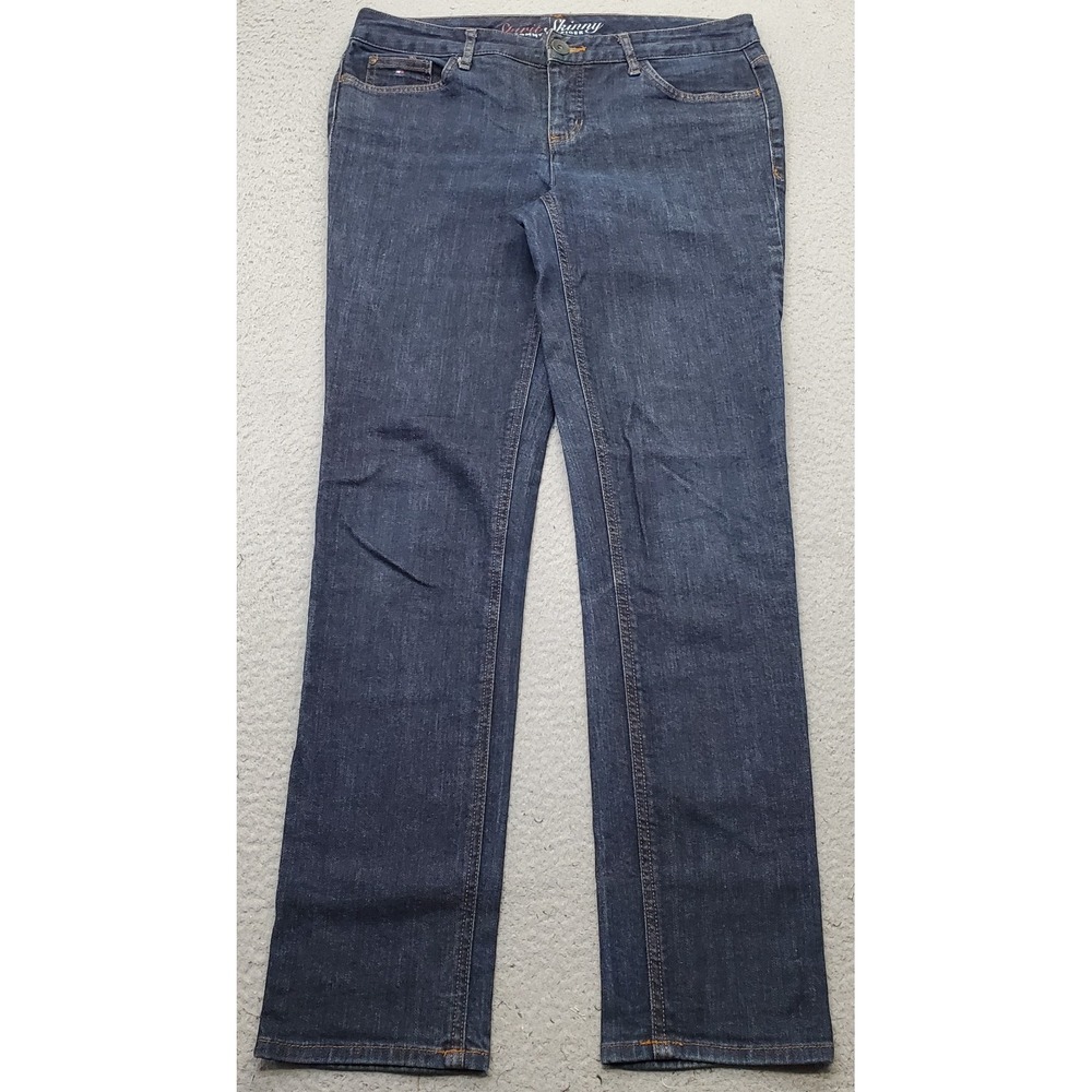 Tommy Hilfiger Spirit Skinny Jeans Womens 8R Blue Denim Dark Wash Stretch
